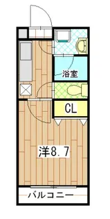 ロイアルウィステリア日吉【102号室】の間取り