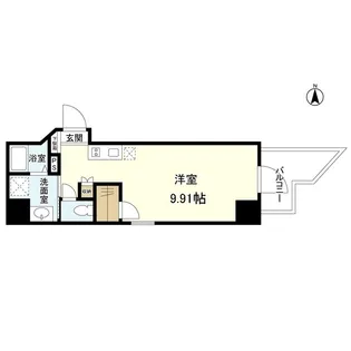 スタイリオ旗の台Ⅱ【9階】の間取り