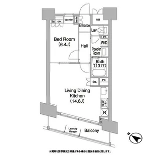 1LDKの間取り画像