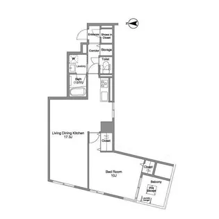 コンフォリア銀座EAST【14階】の間取り
