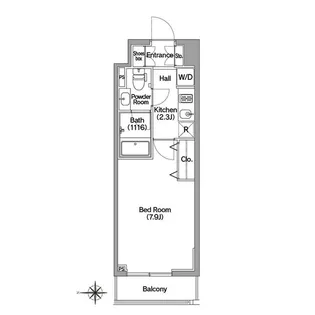 コンフォリア馬込【3階】の間取り