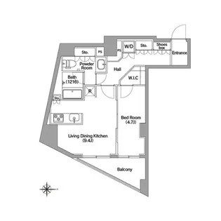 コンフォリア馬込【2階】の間取り