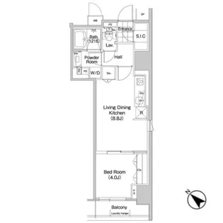 コンフォリア蒲田【12階】の間取り