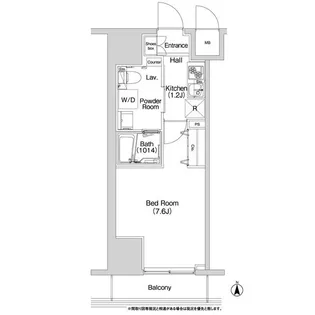 コンフォリア上野入谷【7階】の間取り
