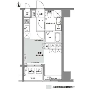 コンフォリア芝公園【2階】の間取り