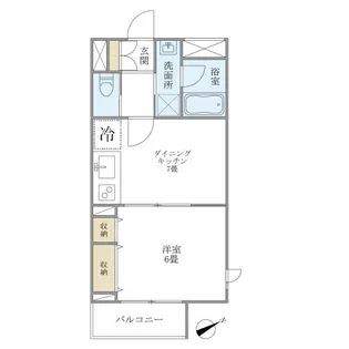 WELL HOUSE 東大井【1階】の間取り