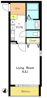 リヴェール木場【3階】の間取り
