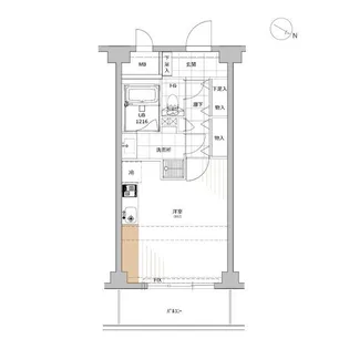 シティテラス田町【8階】の間取り