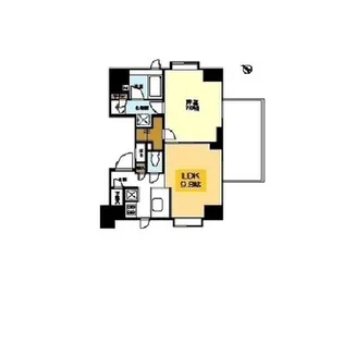 リバーレ月島【11階】の間取り