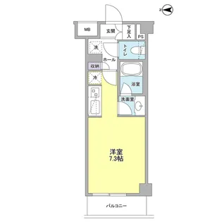 リバーレ蒲田仲六郷【4階】の間取り