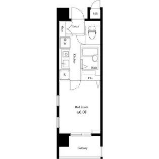 ダイナフォート日本橋【3階】の間取り