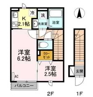 サンクタス OMORI【2階】の間取り