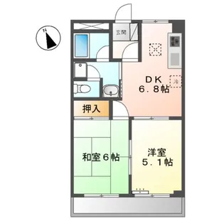 ガーデンスクエア【1階】の間取り