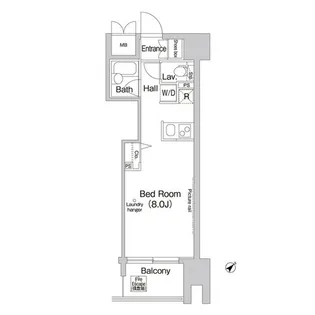 コンフォリア芝浦【2階】の間取り