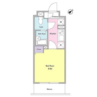 NTPRレジデンス大井町【4階】の間取り