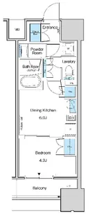 ルフォンブランシェ品川南大井【15階】の間取り