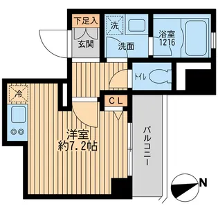 クリオ戸越銀座弐番館【15階】の間取り