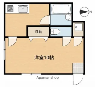 ウイング塩山【2階】の間取り