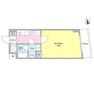 ヘリテイジ品川【1階】の間取り