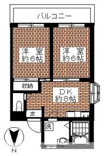パールハイム河原【2階】の間取り