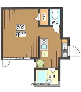 ビラ・リヴェールスクエア豊町【2階】の間取り