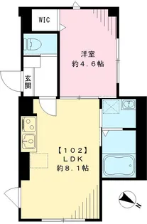 VIEUNO TN ビューノティーエヌ【102号室号室】の間取り