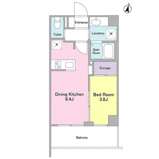 グラース洗足池【1階】の間取り
