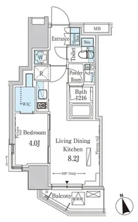 パークアクシス南青山七丁目【4階】の間取り