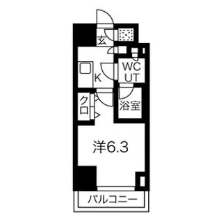スパシエヴァロル品川荏原【7階】の間取り