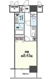 シエル新堀【3階】の間取り