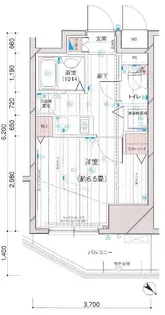 メインステージ五反田駅前【12階】の間取り