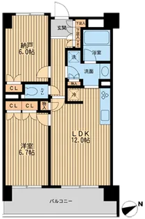 HF若林公園レジデンス【0403号室】の間取り