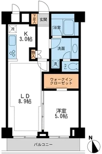 NTPRレジデンス鷹番【1階】の間取り