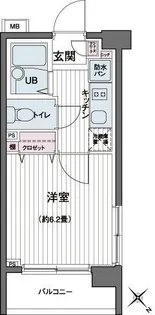 エコロジー都立大学レジデンス【5階】の間取り