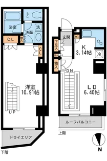 レジデンス白金コローレ【0105号室】の間取り