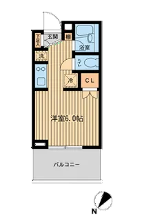 レジディア川崎【12階】の間取り