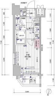 メインステージ南品川【2階】の間取り