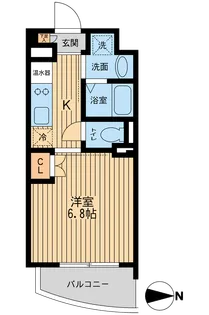 プライムアーバン西大島【18階】の間取り