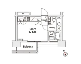 カスタリア戸越【5階】の間取り