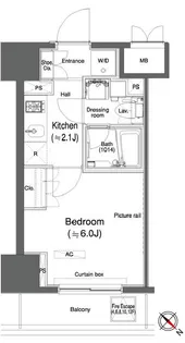 カスタリア大森Ⅱ【11階】の間取り