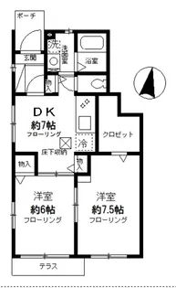 サニーヒルヒバリVII【1階】の間取り