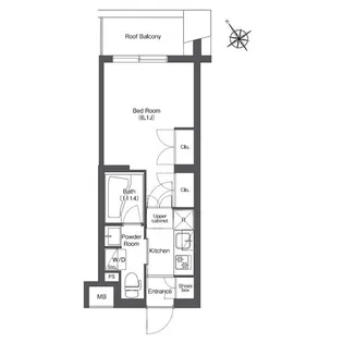 コンフォリア不動前【4階】の間取り