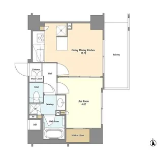 THE GRAND BLOSSOM【8階】の間取り