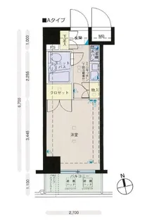 メインステージ大森海岸【5階】の間取り