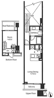 1LDKの間取り画像