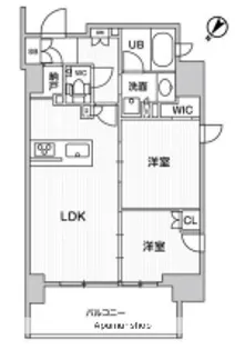 ディームス大井町【3階】の間取り
