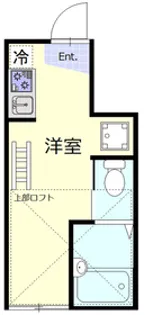 プラチナシティ蒲田【1階】の間取り