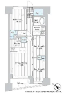 ザ・グランクラッセ日本橋イースト【9階】の間取り