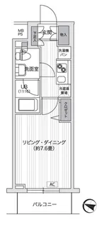 PRIMAL GOTANDA【5階】の間取り