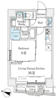 ブリューム西麻布【6階】の間取り